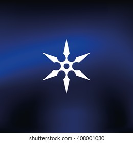 Shuriken flat icon.