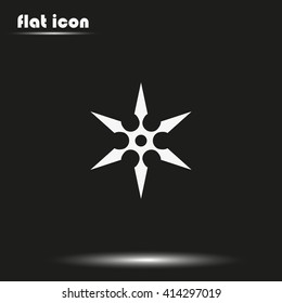 Shuriken flat icon.
