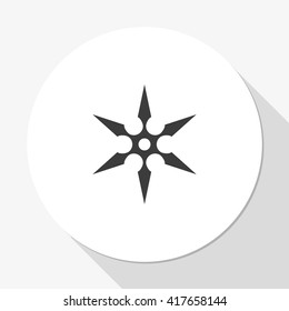 Shuriken flat icon.