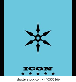 Shuriken flat icon.