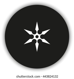 Shuriken flat icon.