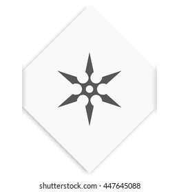 Shuriken flat icon.