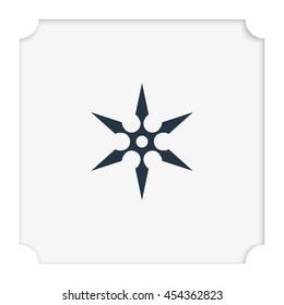 Shuriken flat icon.