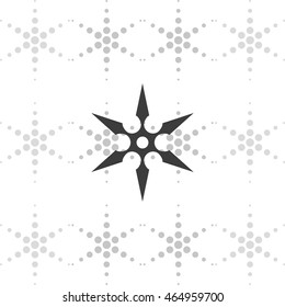 Shuriken flat icon.