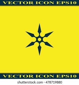 Shuriken flat icon.