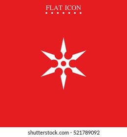 Shuriken flat icon.