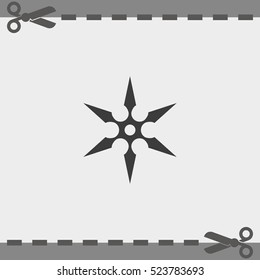 Shuriken flat icon.