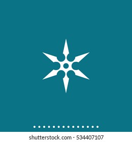 Shuriken flat icon.