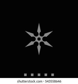 Shuriken flat icon.