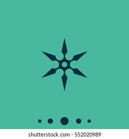 Shuriken flat icon.