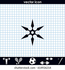 Shuriken flat icon.