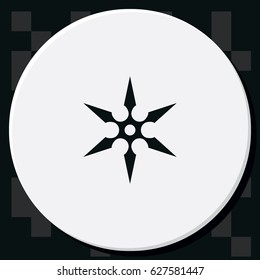 Shuriken flat icon.