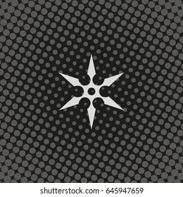 Shuriken flat icon.