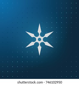 Shuriken flat icon.