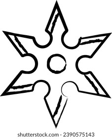 Shuriken-handgezeichnete Vektorgrafiken
