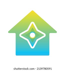 shuriken home logo element design template icon
