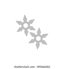 shuriken icon, flat design