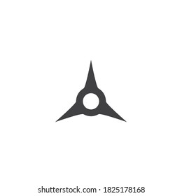 Shuriken-Icon-Illustration, Vektorgrafik-Design