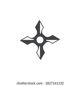 Icono Shuriken ilustración vector diseño plano