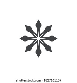 Shuriken-Icon-Illustration, Vektorgrafik-Design