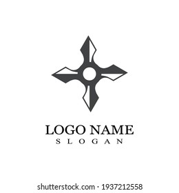 Shuriken icon illustration vector flat design