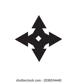 Shuriken icon illustration vector flat design