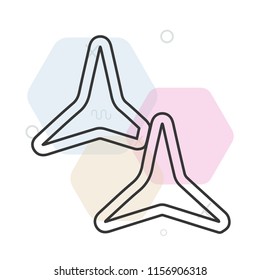 Shuriken icon vector can be used as png, Shuriken