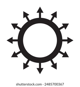 Shuriken Icon Vektorillustration Logo Design