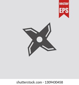 Shuriken icon.Vector illustration.