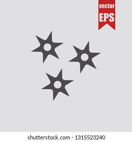 Shuriken icon.Vector illustration.