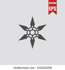 Shuriken icon.Vector illustration.