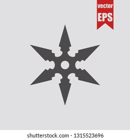Shuriken Symbol.Vektorgrafik.