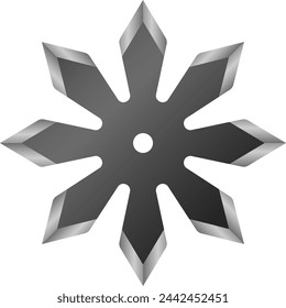 A Shuriken Isolated Vector Illustration