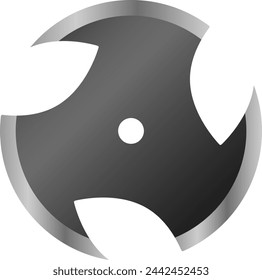 Una ilustración vectorial aislada de Shuriken