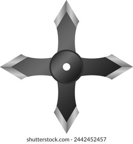 Eine isolierte Shuriken-Vektorabbildung