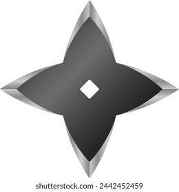 A Shuriken Isolated Vector Illustration