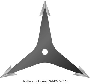 A Shuriken Isolated Vector Illustration