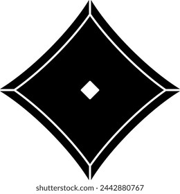 A Shuriken Isolated Vector Silhouette