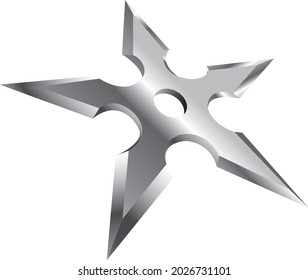 Shuriken Japanese Five Star Steel Stock Vector (Royalty Free ...