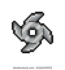 SHURIKEN MESSER NINJA PIXEL ART