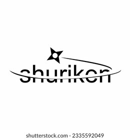 Logo-Design der Shuriken, Logo und Vektorgrafik