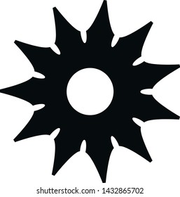 Shuriken logo, icon vector design. Great for mobile app, web design, t-shirts, etc.