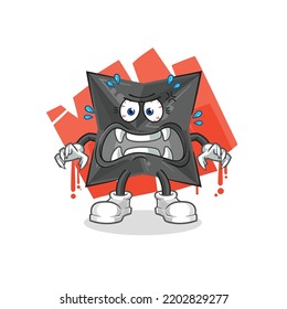 die Shuriken-Monster-Vektorgrafik. Zeichentrickfigur