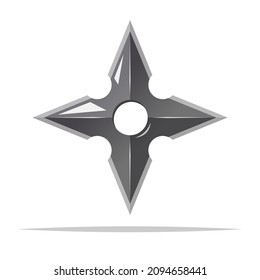 Shuriken Ninja Throwing Star Vector Isolated Illustration