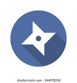 shuriken (ninja weapon) icon. vector illustration