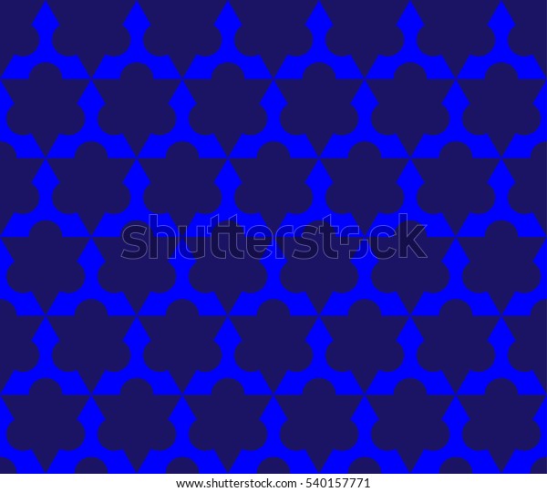 Shuriken Pattern Three Point Seamless Repeating Stock Vector (Royalty ...