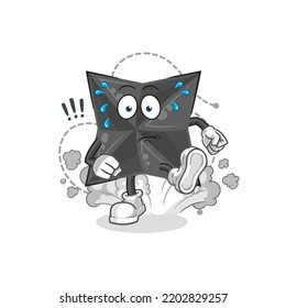 la ilustración shuriken run. vector de caracteres