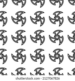 Shuriken seamless pattern vector illustration.