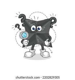 la ilustración shuriken search. vector de caracteres