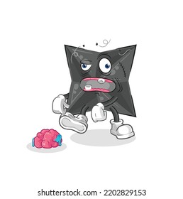 the shuriken zombie character.mascot vector